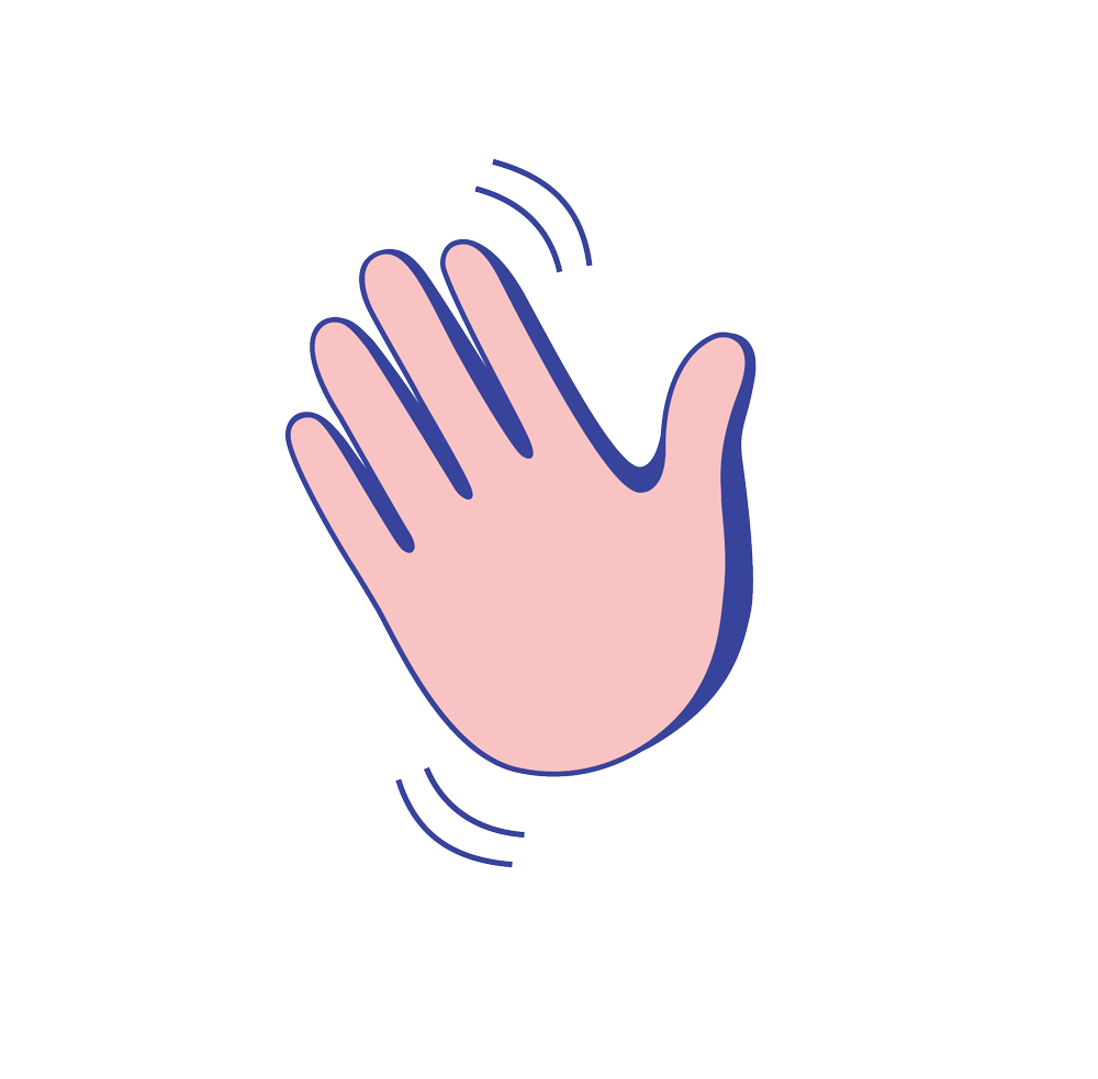 hand wave hello